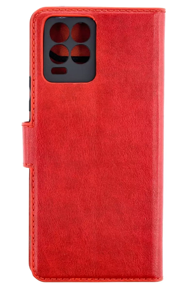 Realme 8 Pro Kılıf Trend S Plus Kapaklı Kılıf - Kırmızı
