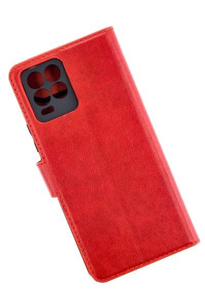 Realme 8 Pro Kılıf Trend S Plus Kapaklı Kılıf - Kırmızı