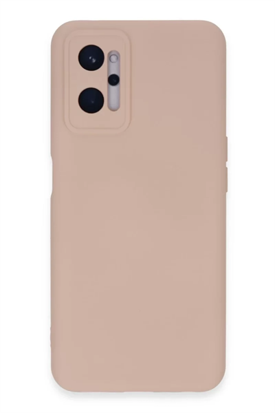 Realme 9i 4G Kılıf Nano içi Kadife Silikon - Pudra