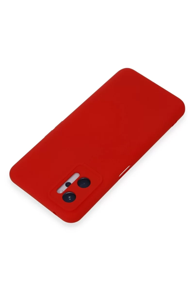 Realme 9i 4G Kılıf Nano içi Kadife Silikon - Kırmızı