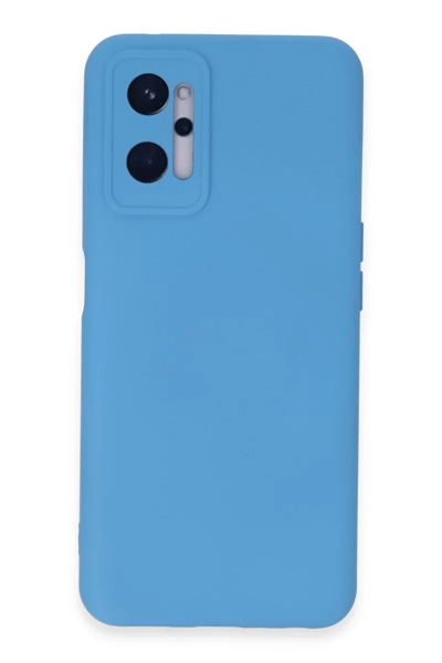 Realme 9i 4G Kılıf Nano içi Kadife Silikon - Mavi