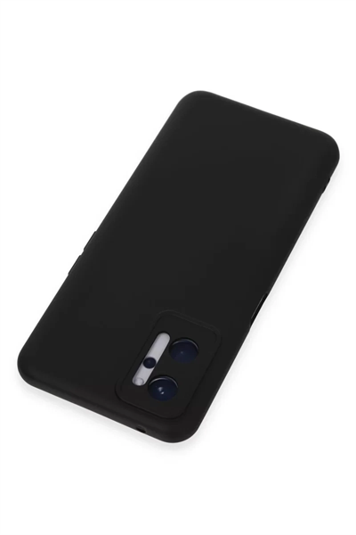 Realme 9i 4G Kılıf Nano içi Kadife Silikon - Siyah