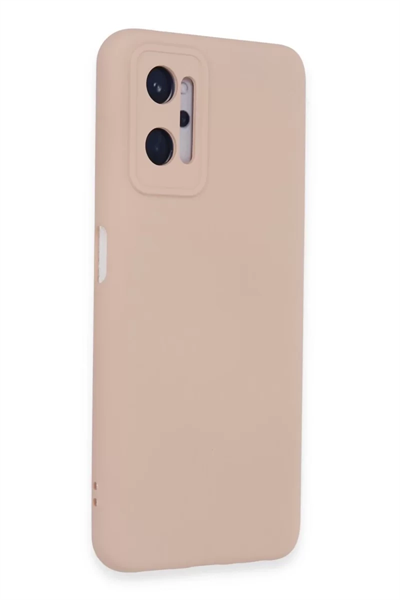 Realme 9i 4G Kılıf Nano içi Kadife Silikon - Pudra