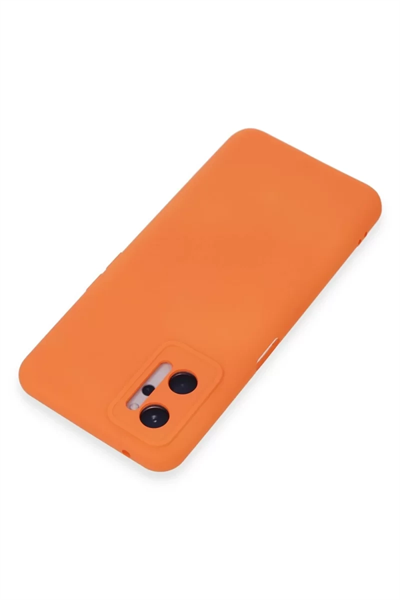 Realme 9i 4G Kılıf Nano içi Kadife Silikon - Turuncu
