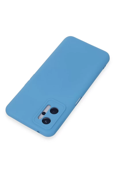 Realme 9i 4G Kılıf Nano içi Kadife Silikon - Mavi