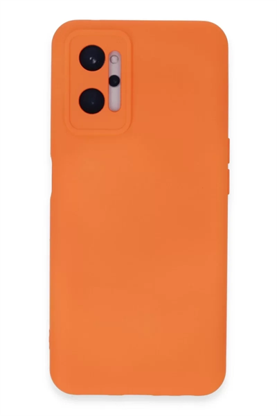 Realme 9i 4G Kılıf Nano içi Kadife Silikon - Turuncu