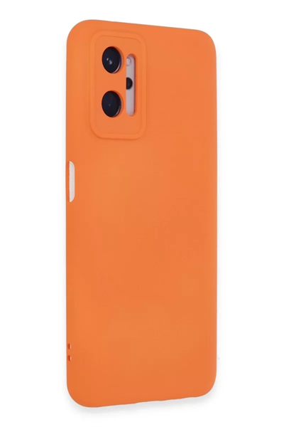 Realme 9i 4G Kılıf Nano içi Kadife Silikon - Turuncu
