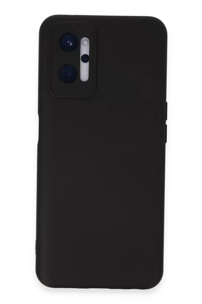 Realme 9i 4G Kılıf Nano içi Kadife Silikon - Siyah