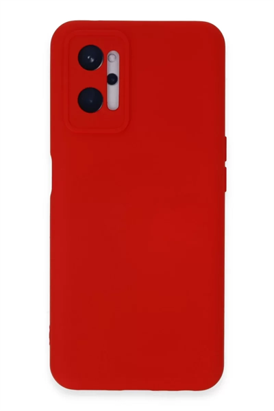 Realme 9i 4G Kılıf Nano içi Kadife Silikon - Kırmızı