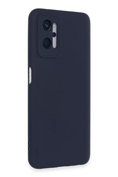 Realme 9i 4G Kılıf Nano içi Kadife Silikon - Lacivert