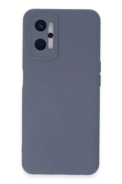 Realme 9i 4G Kılıf Nano içi Kadife Silikon - Gri