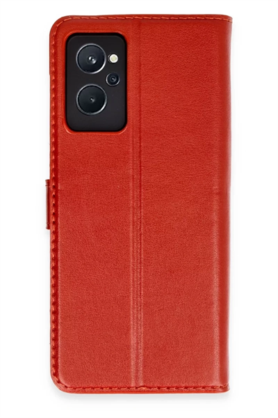 Realme 9i 4G Trend S Plus Kapaklı Kılıf - Kırmızı