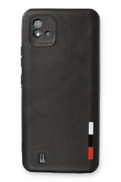 Realme C11 2021 Kılıf Loop Deri Silikon - Siyah