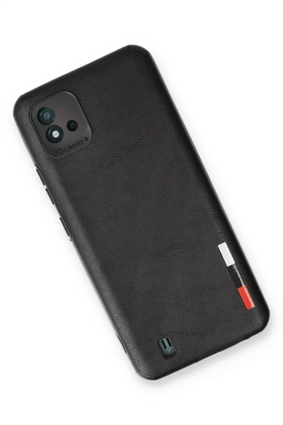 Realme C11 2021 Kılıf Loop Deri Silikon - Siyah