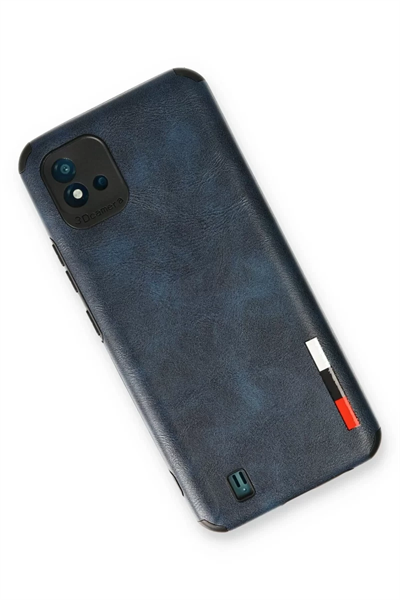 Realme C11 2021 Kılıf Loop Deri Silikon - Lacivert