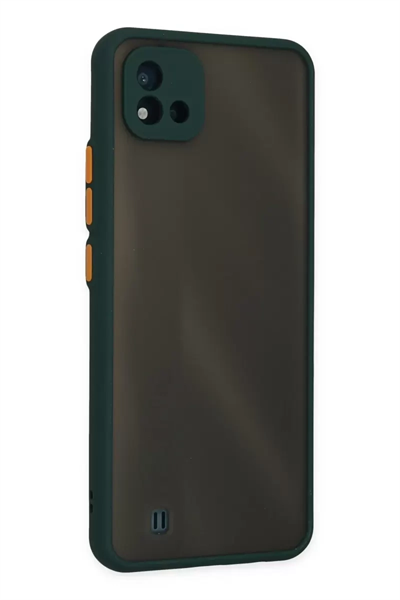 Realme C11 2021 Kılıf Montreal Silikon Kapak - Yeşil