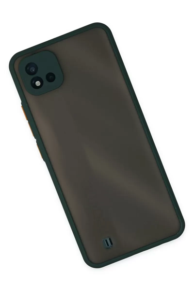 Realme C11 2021 Kılıf Montreal Silikon Kapak - Yeşil