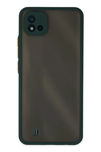 Realme C11 2021 Kılıf Montreal Silikon Kapak - Yeşil