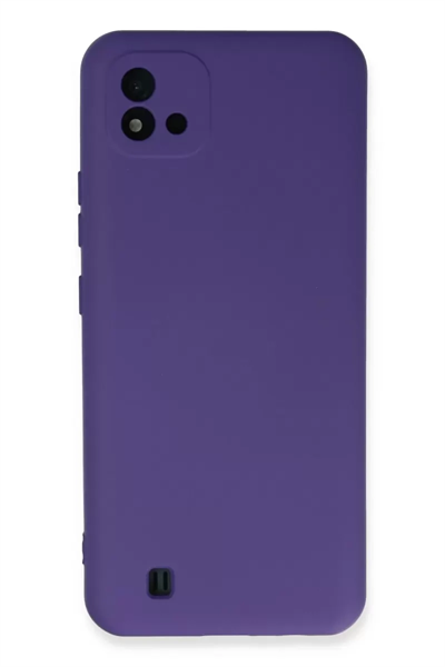 Realme C11 2021 Kılıf Nano içi Kadife Silikon - Mor