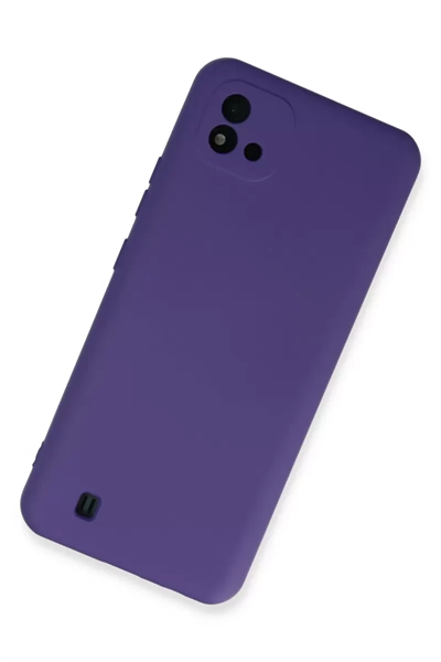 Realme C11 2021 Kılıf Nano içi Kadife Silikon - Mor