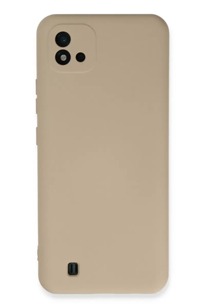Realme C11 2021 Kılıf Nano içi Kadife Silikon - Pudra