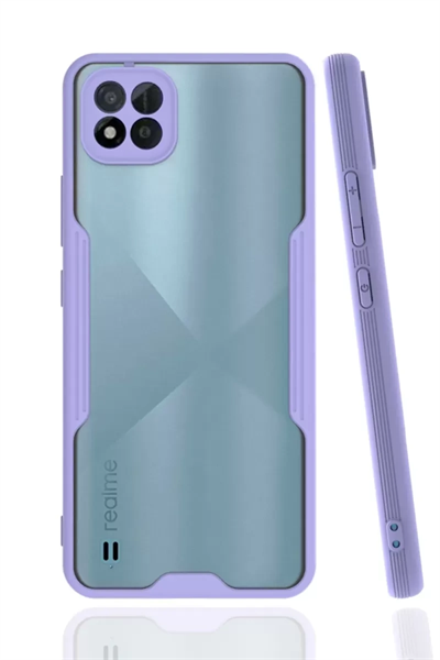 Realme C11 2021 Kılıf Platin Silikon - Lila