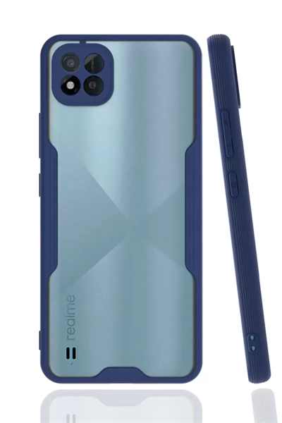 Realme C11 2021 Kılıf Platin Silikon - Lacivert