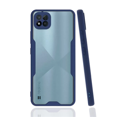 Realme C11 2021 Kılıf Platin Silikon - Lacivert