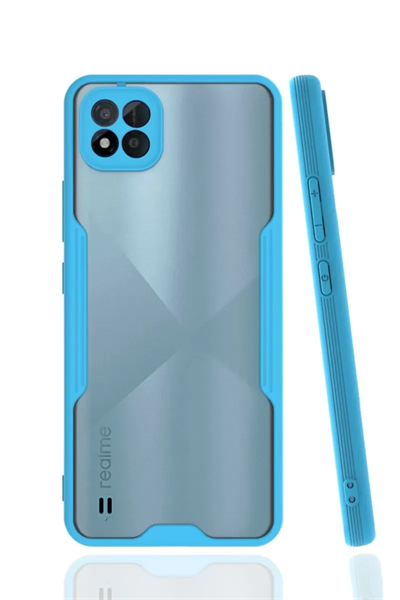 Realme C11 2021 Kılıf Platin Silikon - Mavi