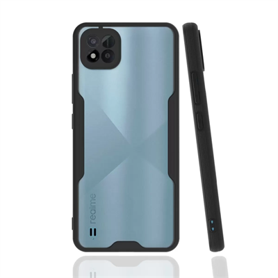 Realme C11 2021 Kılıf Platin Silikon - Siyah