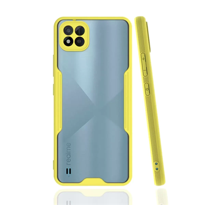 Realme C11 2021 Kılıf Platin Silikon - Sarı