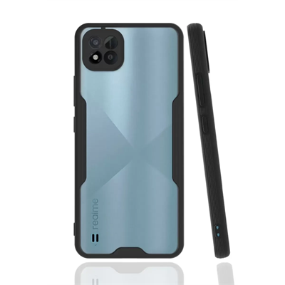 Realme C11 2021 Kılıf Platin Silikon - Siyah