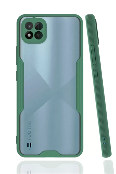 Realme C11 2021 Kılıf Platin Silikon - Yeşil
