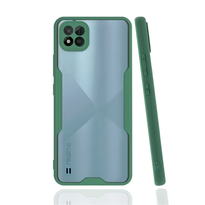 Realme C11 2021 Kılıf Platin Silikon - Yeşil