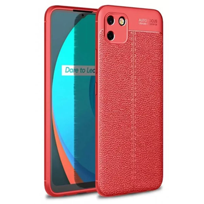 Realme C11 Kılıf Auto Focus Kapak - Kırmızı
