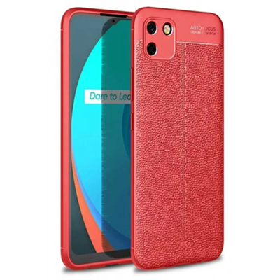 Realme C11 Kılıf Auto Focus Kapak - Kırmızı