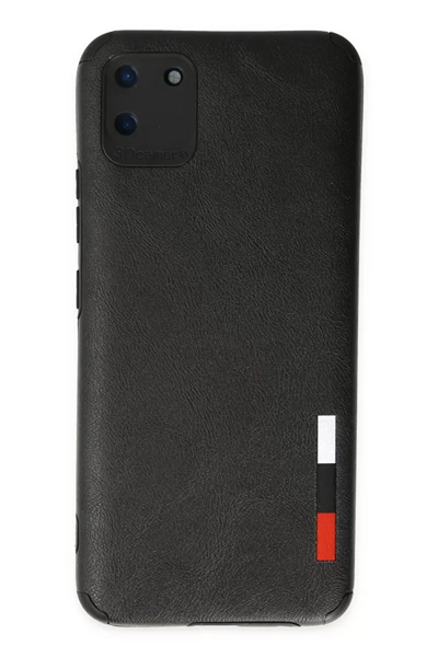 Realme C11 Kılıf Loop Deri Silikon - Siyah