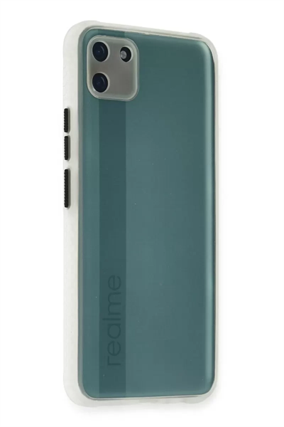 Realme C11 Kılıf Miami Şeffaf Silikon - Şeffaf