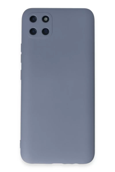 Realme C11 Kılıf Nano içi Kadife Silikon - Gri