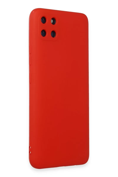 Realme C11 Kılıf Nano içi Kadife Silikon - Kırmızı