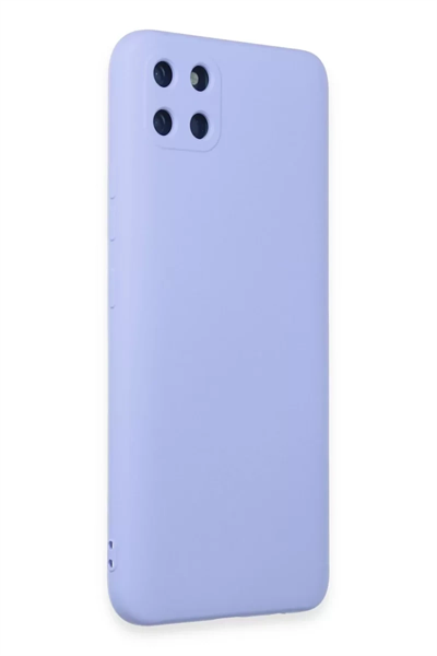 Realme C11 Kılıf Nano içi Kadife Silikon - Lila