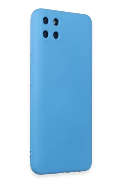 Realme C11 Kılıf Nano içi Kadife Silikon - Mavi