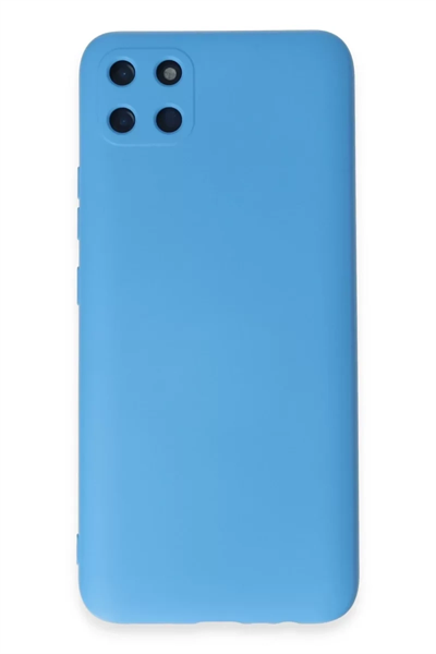 Realme C11 Kılıf Nano içi Kadife Silikon - Mavi
