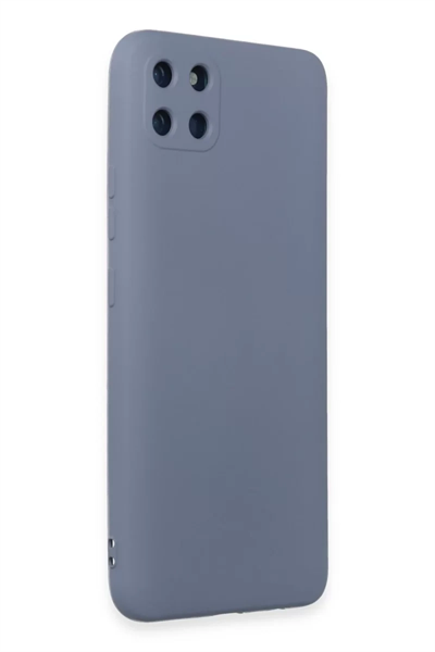 Realme C11 Kılıf Nano içi Kadife Silikon - Gri