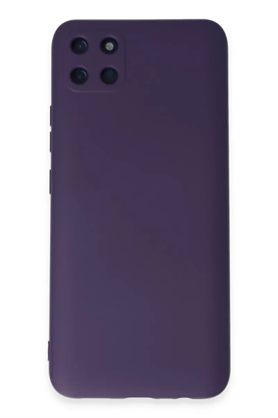 Realme C11 Kılıf Nano içi Kadife Silikon - Mor
