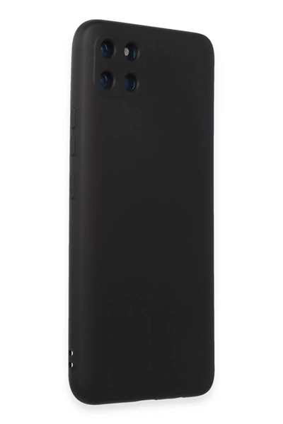 Realme C11 Kılıf Nano içi Kadife Silikon - Siyah