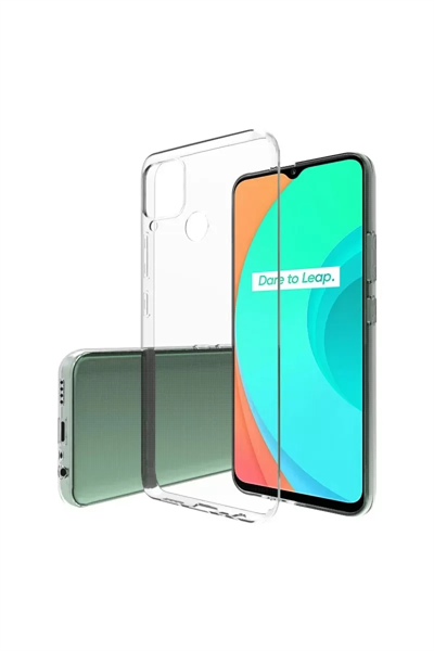 Realme C15 Kılıf Lüx Şeffaf Silikon