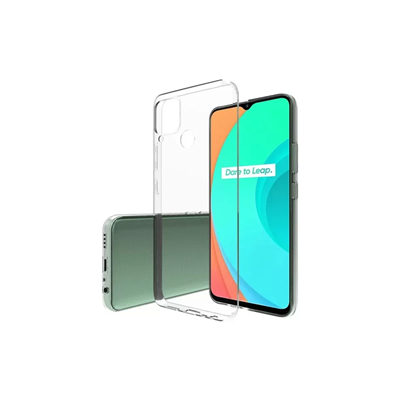 Realme C15 Kılıf Lüx Şeffaf Silikon