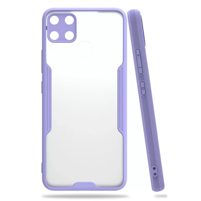 Realme C15 Kılıf Platin Silikon - Lila