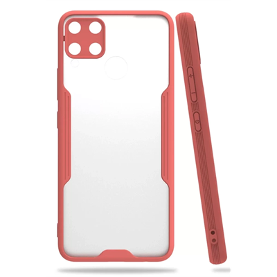 Realme C15 Kılıf Platin Silikon - Pembe